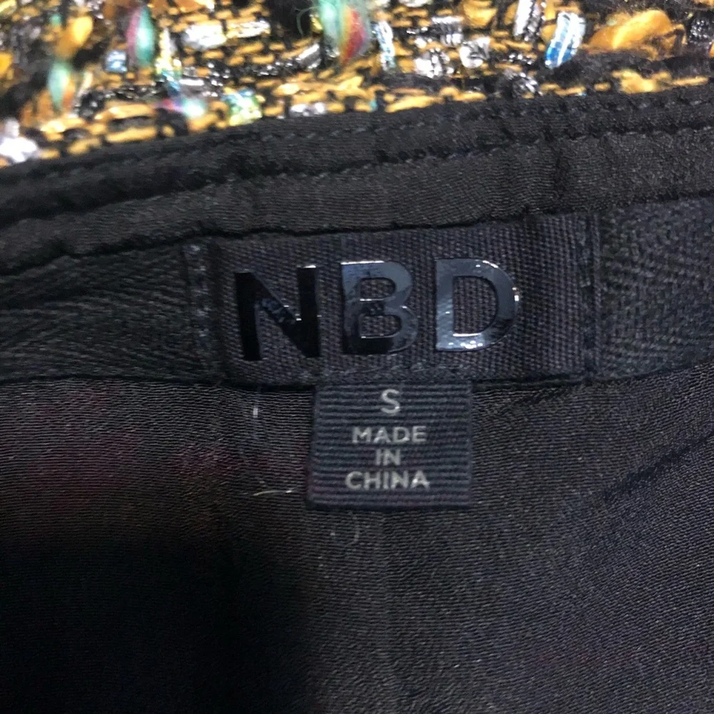 NEW NBD X REVOLVE Orion Tweed Wrap Skirt - Picture 8 of 9